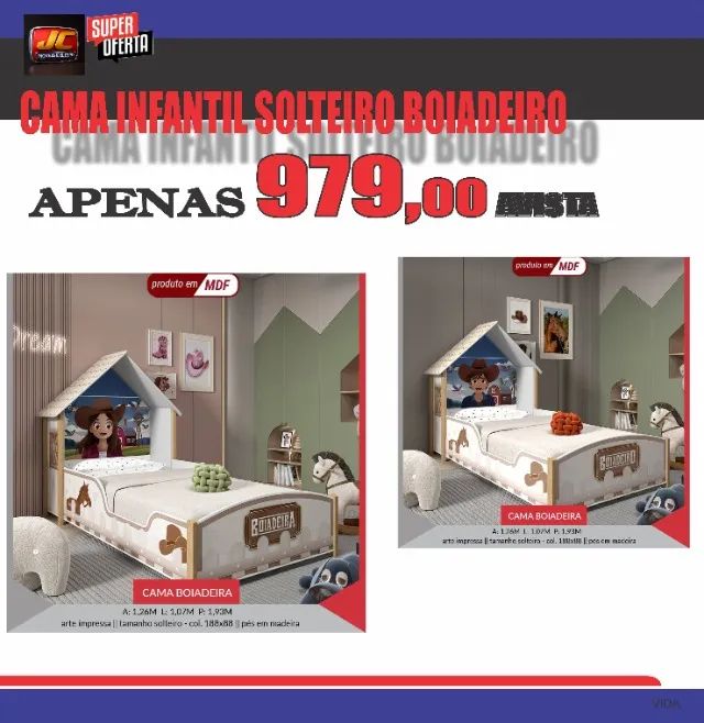 CAMA INFANTIL BOIADEIROS