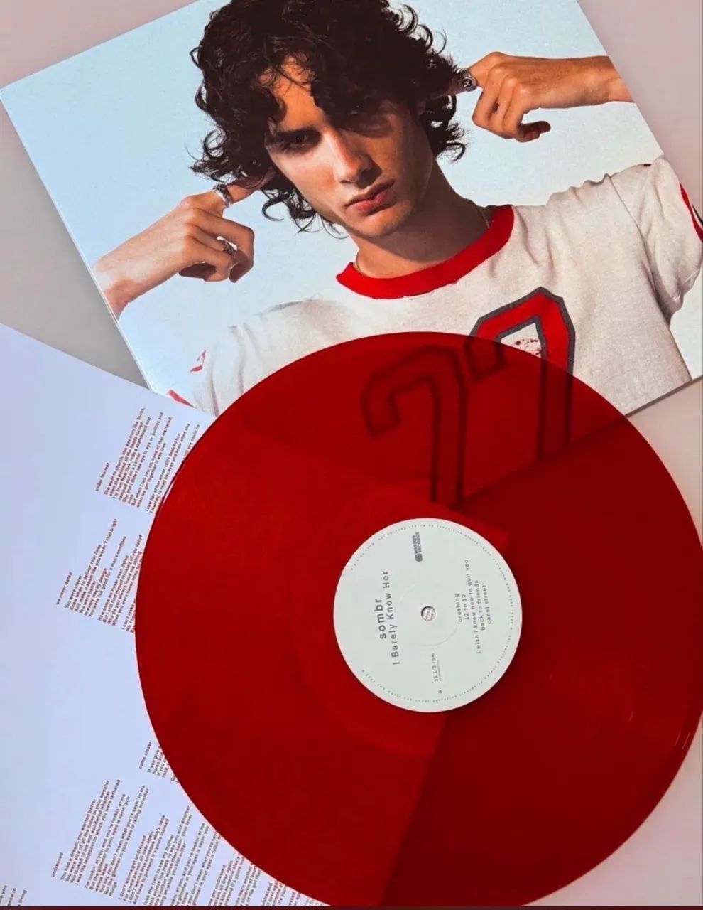 Disco vinil Sombr vermelho 
