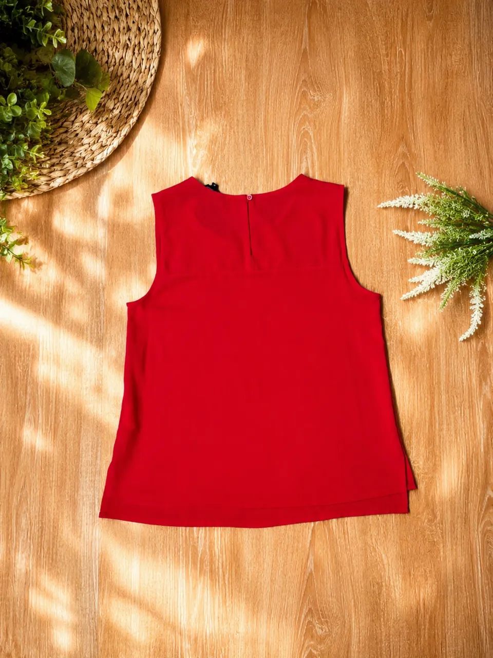 Blusa crepe, veste M