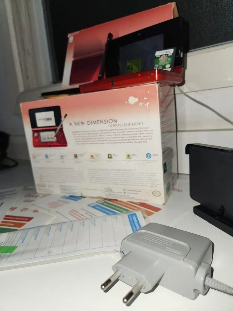 Nintendo 3DS Completo e Original - Canetas, Suporte, Caixa, AR Cards e Manuais. - Foto 5
