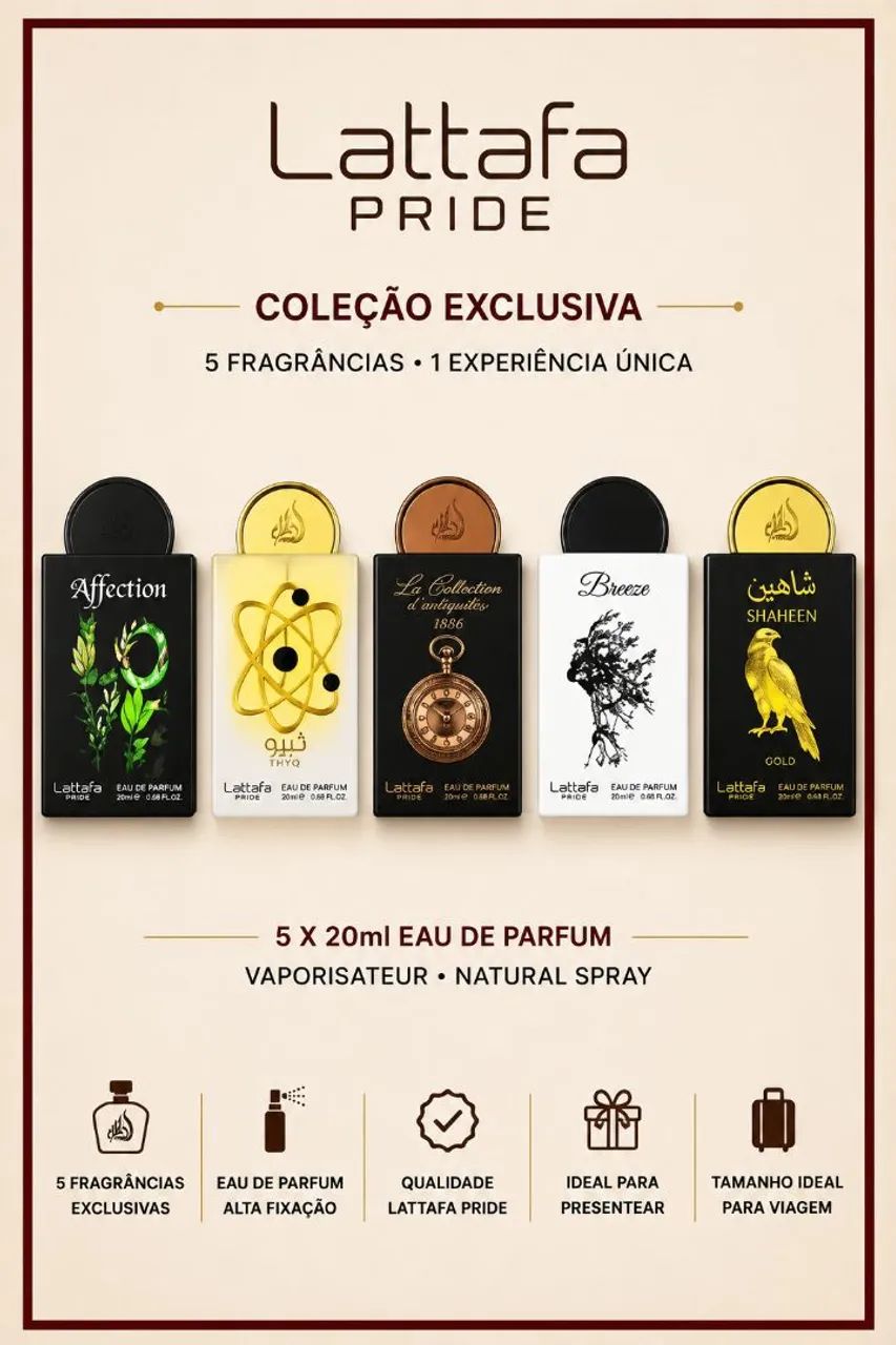 Perfume arabe kit com 5 de 20ml - Foto 2