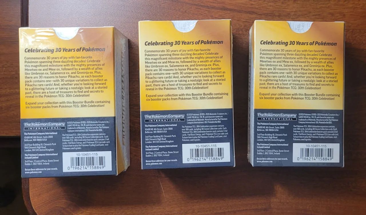 Pokemon Booster Bundle 30th Anniversary Inglês - Foto 2