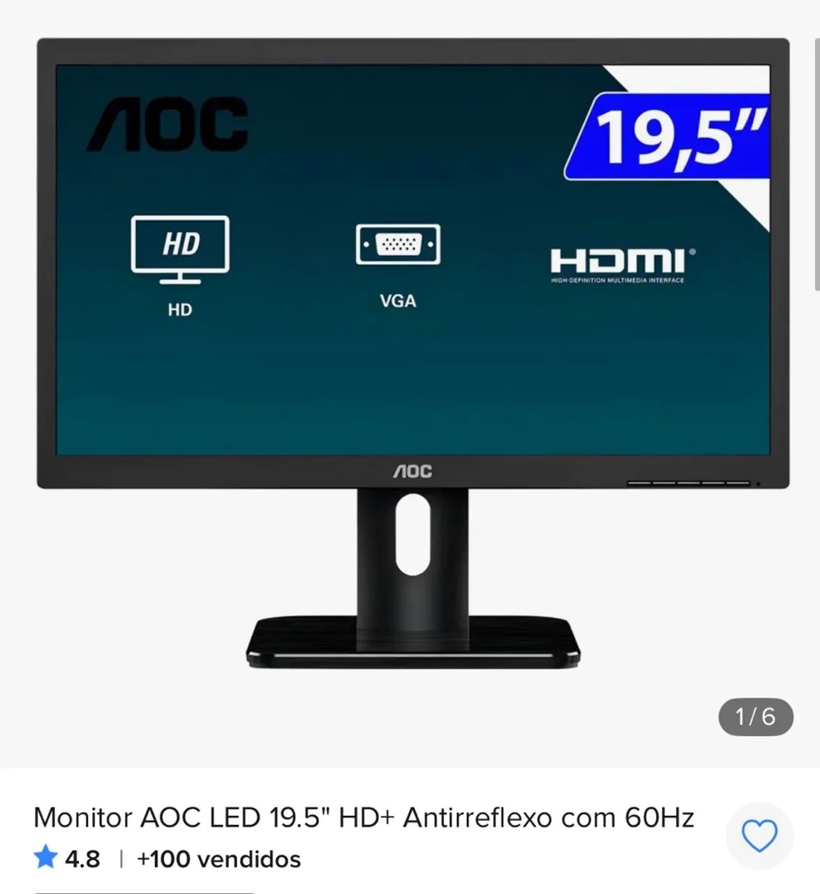 Monitor AOC LED - Foto 3