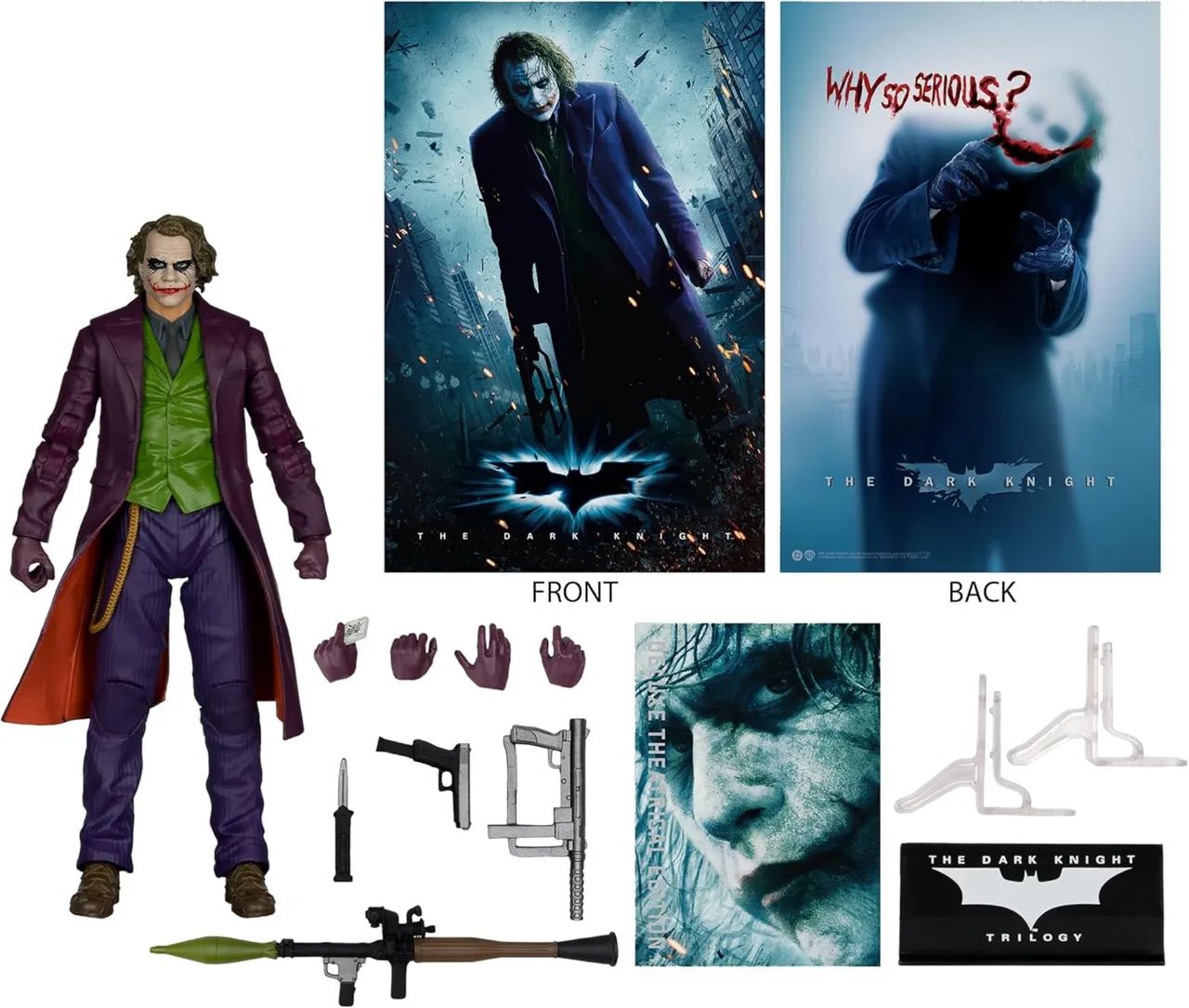 Mcfarlane Toys - the joker - the dark Night trilogy - deluxe edition  - Foto 3