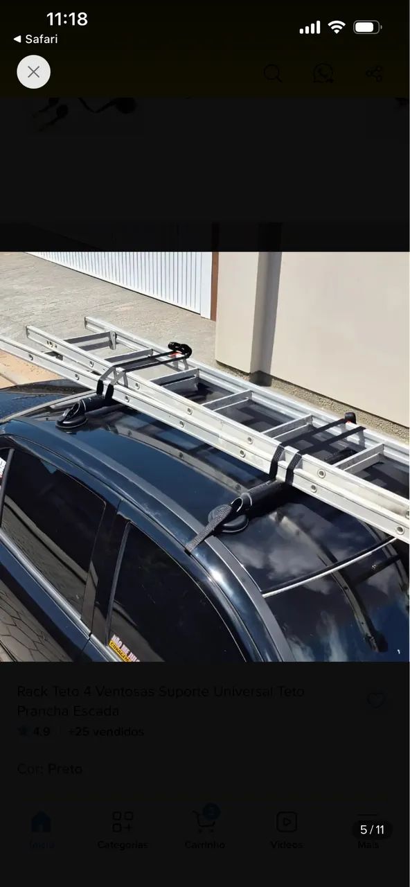 Rack de teto automotivo - SantoRack - Foto 4