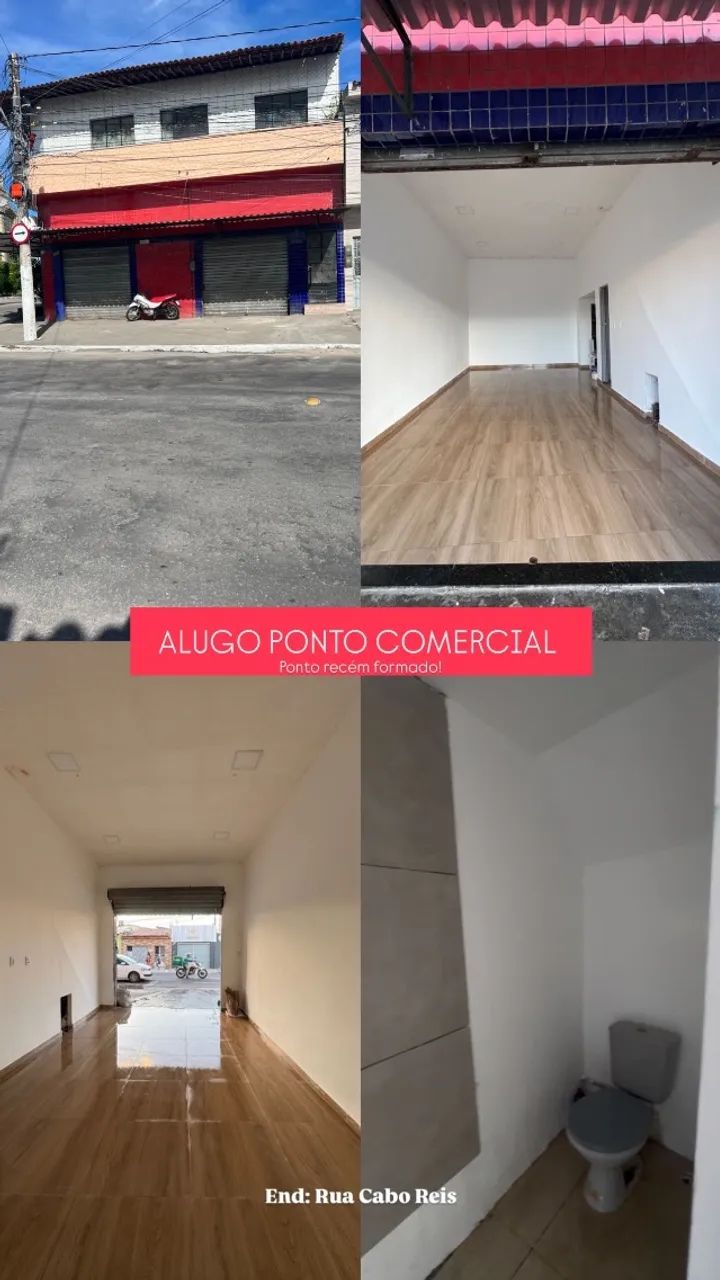 Alugo Ponto Comercial na Cabo Reis 