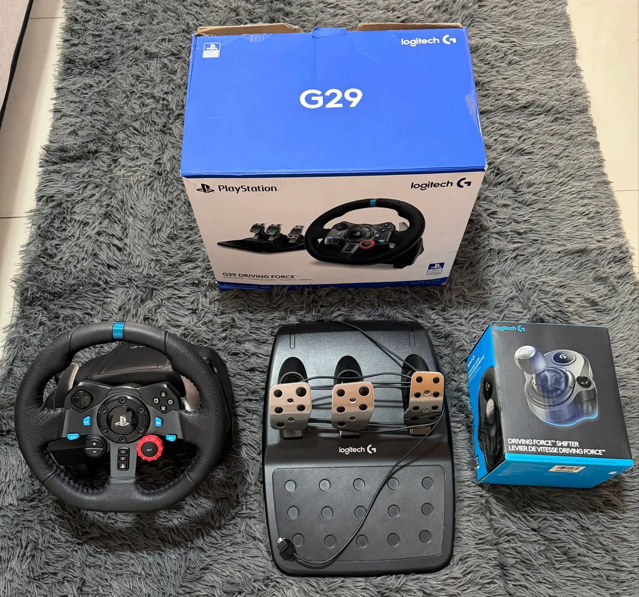 Valente logitech g29 + câmbio 