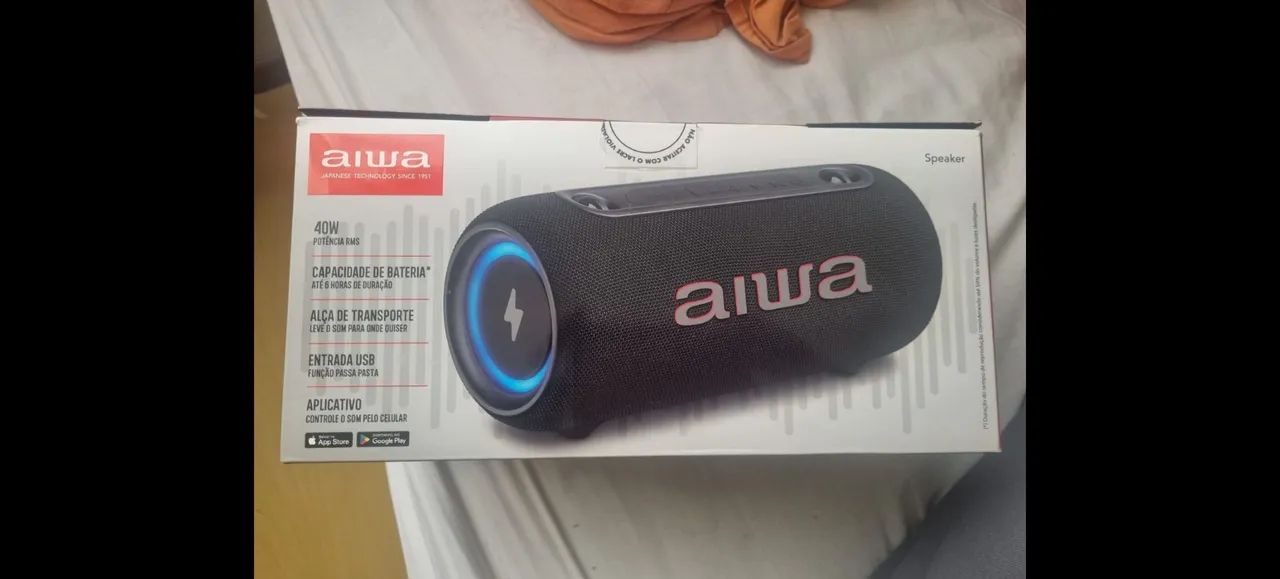 Caixa de som Bluetooth Aiwa 40w