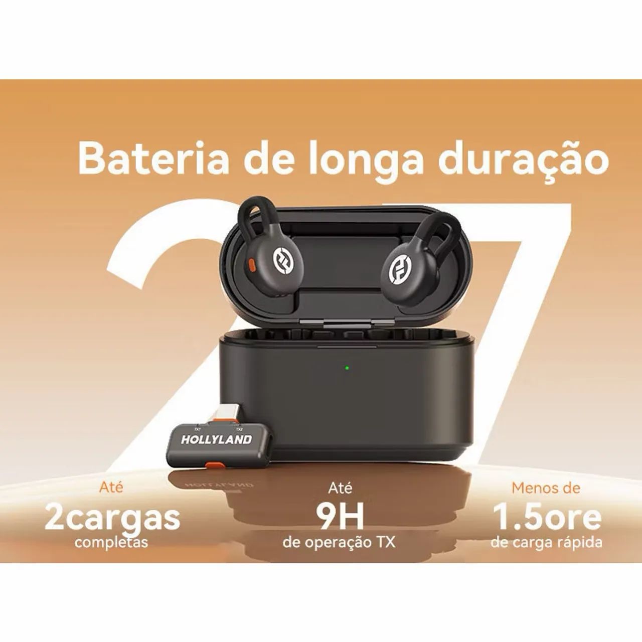 Microfone Hollyland Lark M2S LACRADO - Foto 5