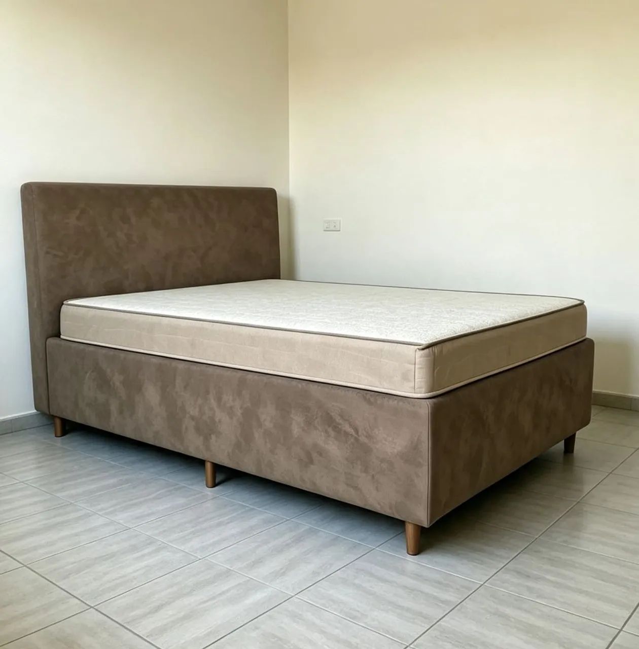 Cama solteiro conjugada com cabeceira.Entrego 