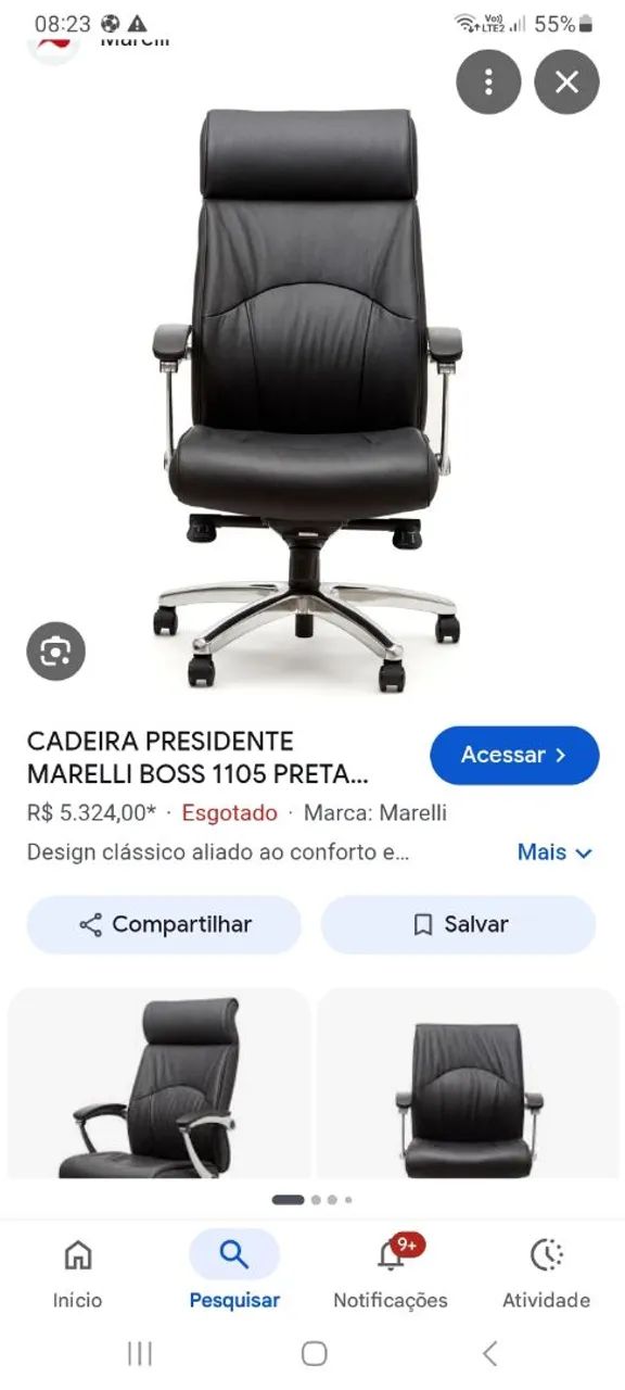 Cadeira Boss giratória Marelli  - Foto 5