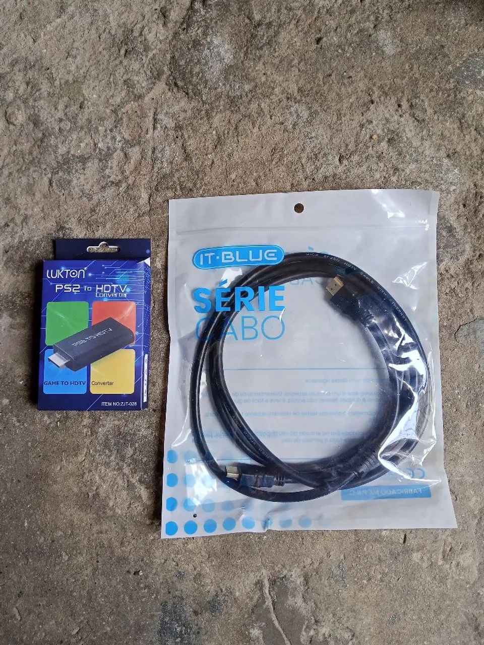 Coverter HDMI ps2  junto cabo HDMI 