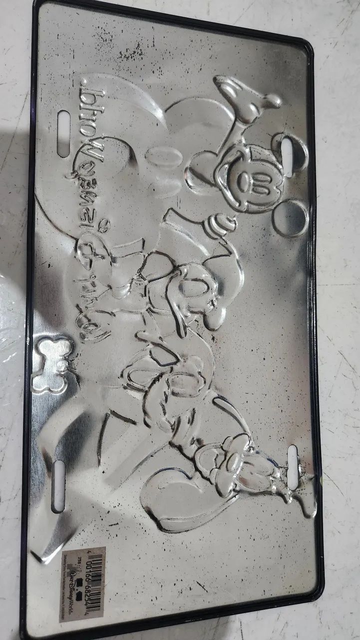 Placa de Licença Vintage de metal temática do Walt Disney World 2008  - Foto 4