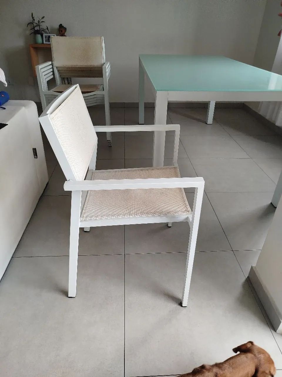 6 Cadeira 100% alumínio com Telado - Foto 2