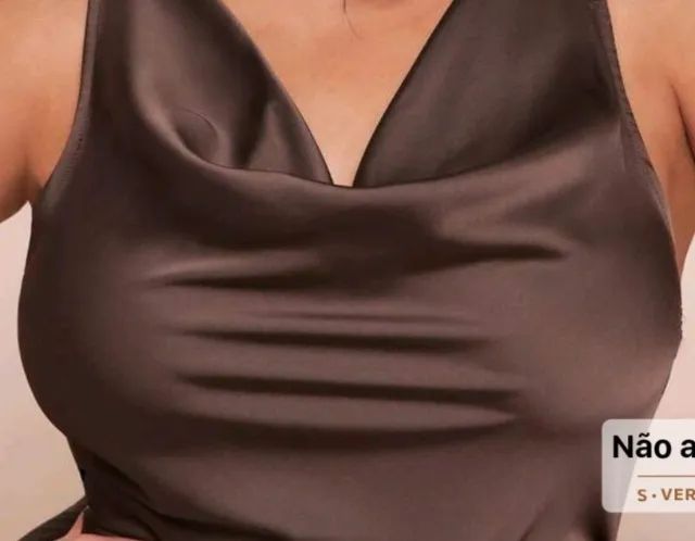 Vestido elegante de cetim nunca usado. - Foto 2