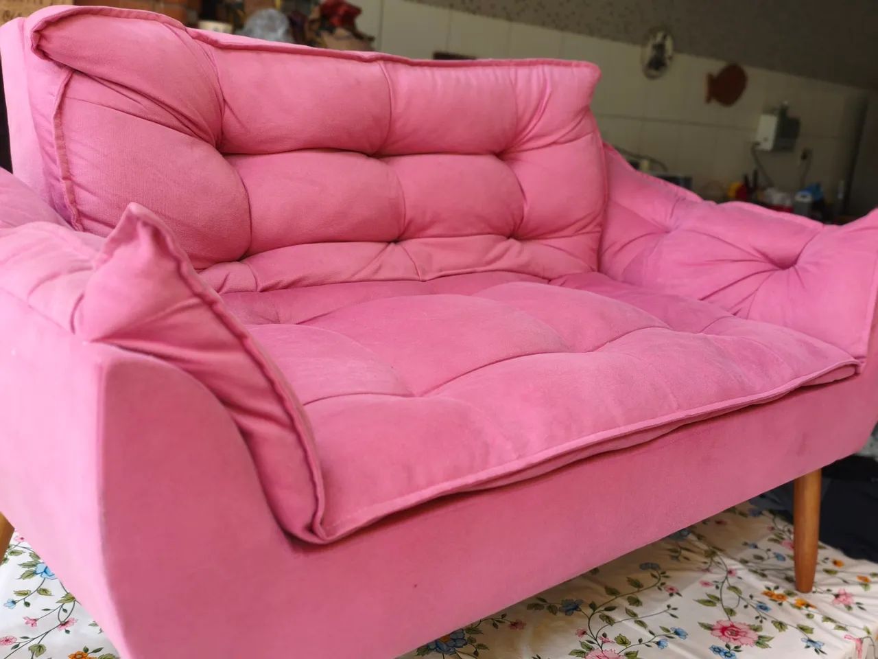 Jogo de poltronas decorativa para salão de beleza
