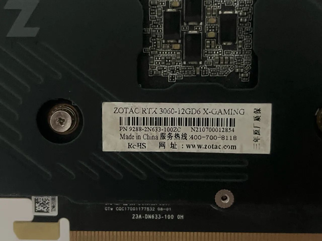 Rtx 3060 12gb com DEFEITO!!!! - Foto 3