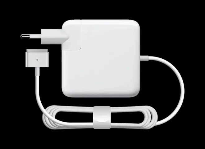 Fonte + Cabo MAGSAFE >>Cabeça RETA e Cabela EM L<< Macbook Pro/Air 61W  Com Cabo 2m