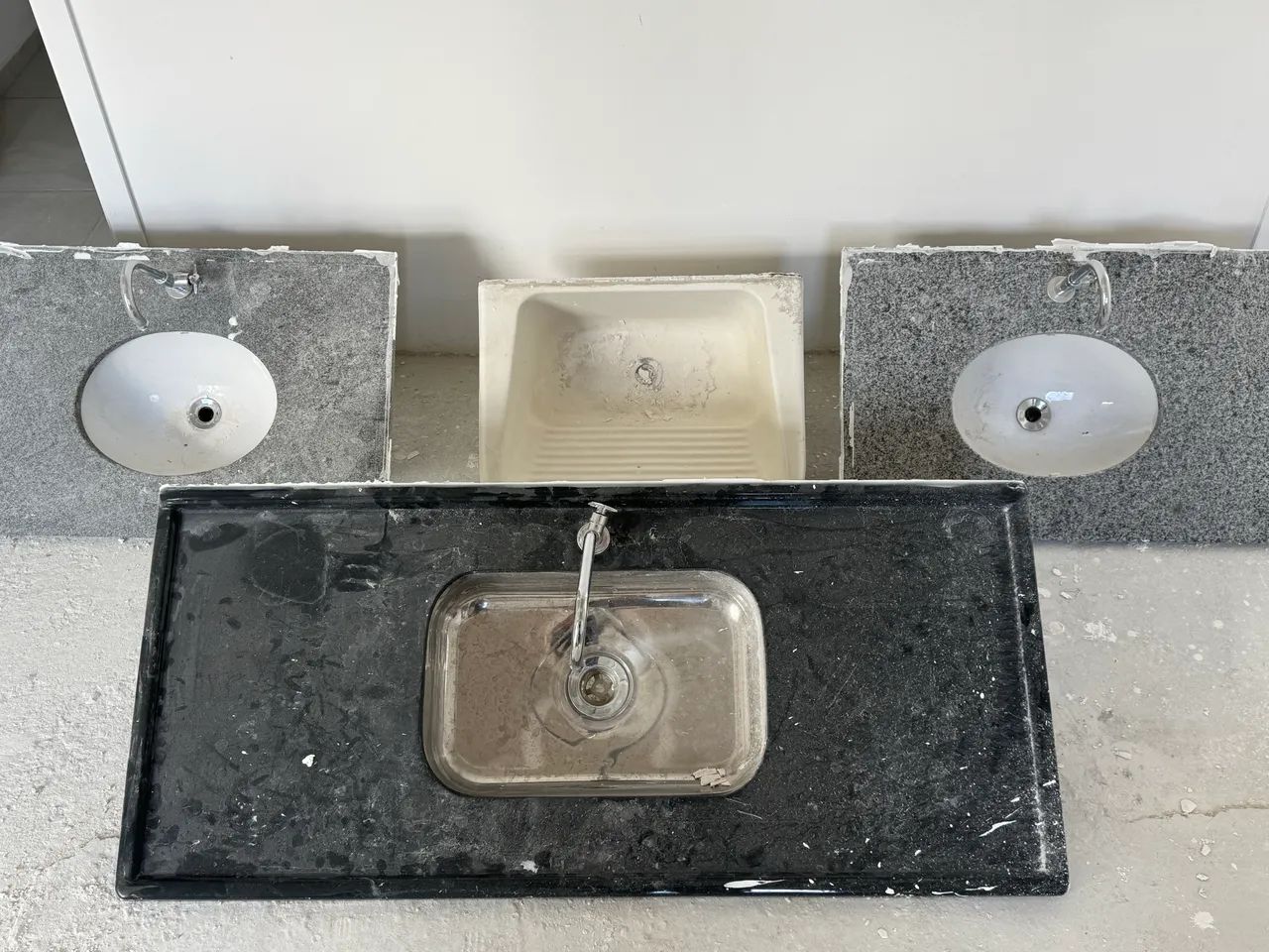 Resto de obra - Pia, porta, tanque e lavatório em granito - Foto 5