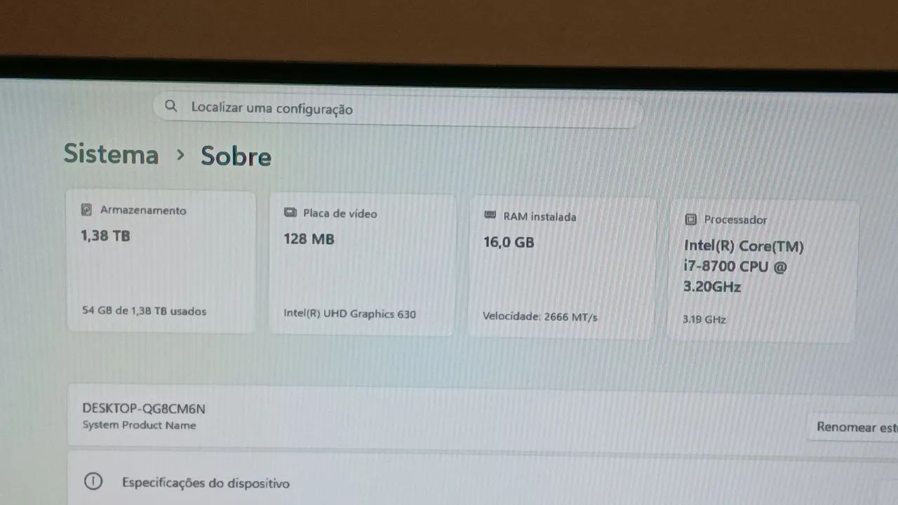 Gabinete I7 oitava geração  - Foto 4