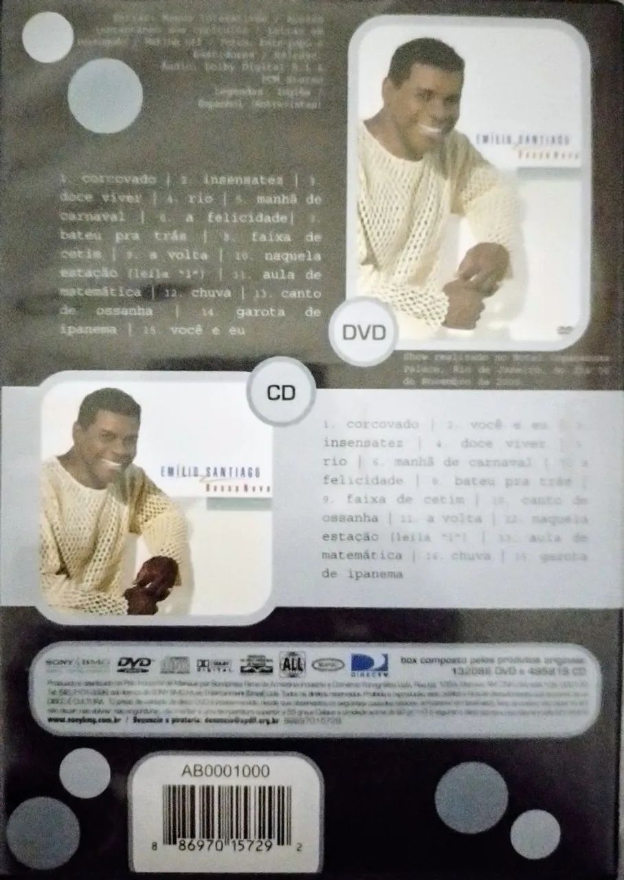 Dvd Emílio Santiago Bossa Nova. Centro RJ.  - Foto 3