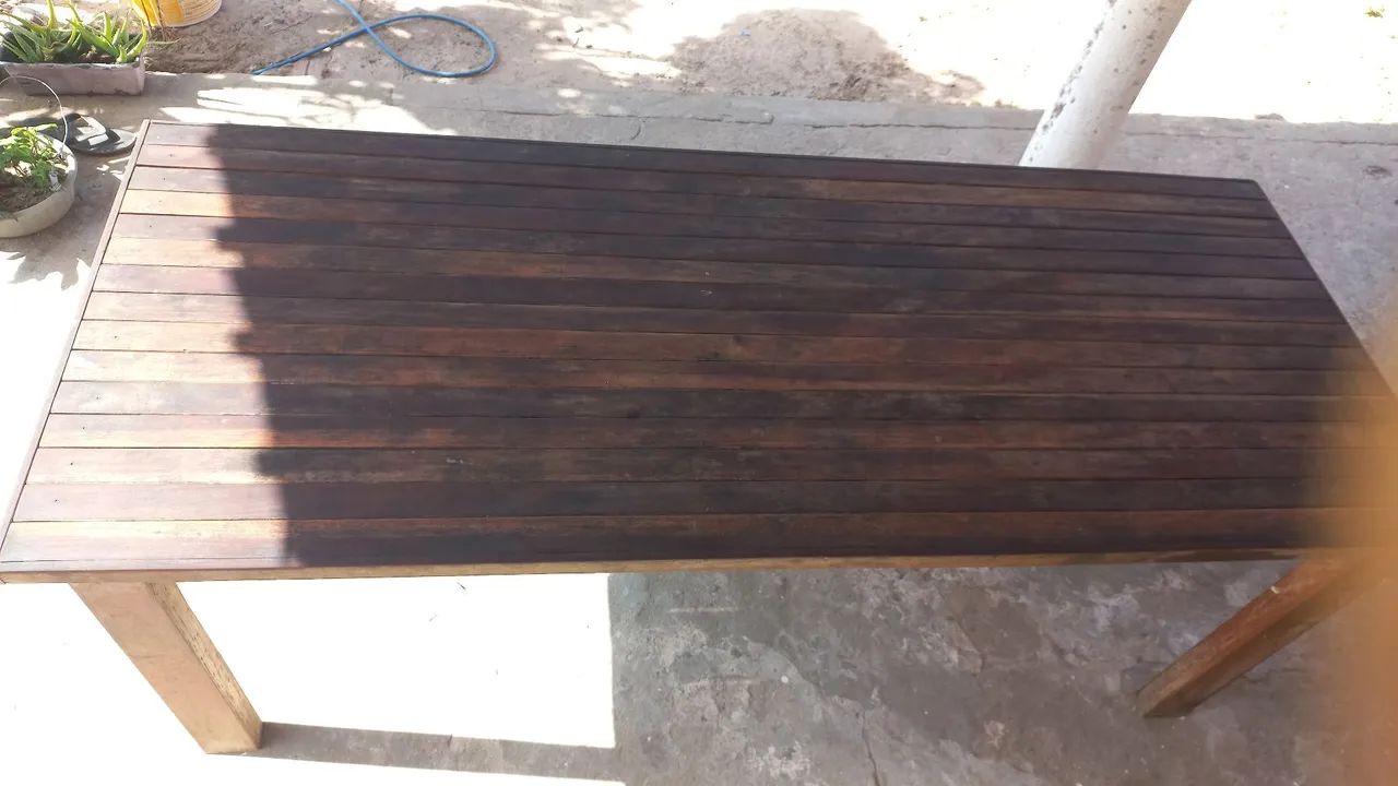 Mesa de madeira paudarco 2/80