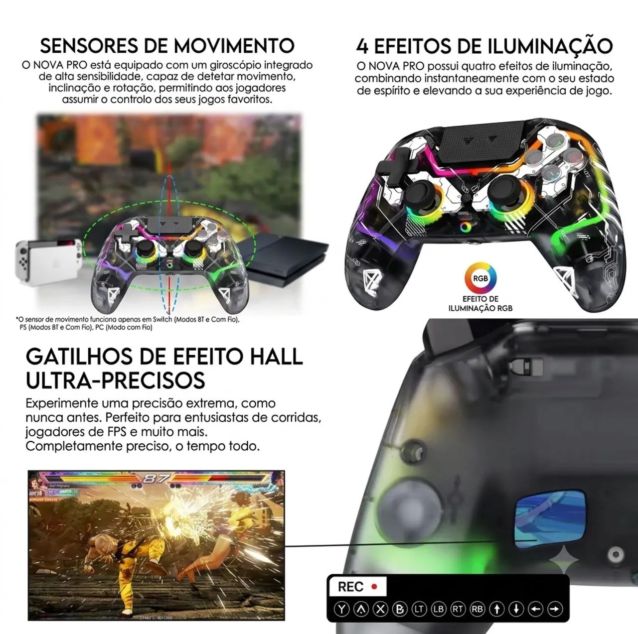 Controle Nintendo Switch Npro - Foto 4