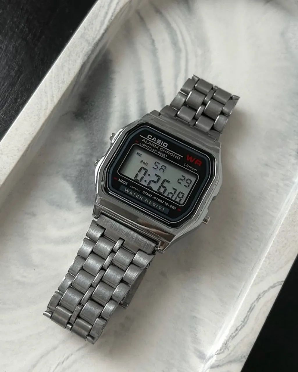 Relógio Casio Digital Prata Unissex - Foto 3