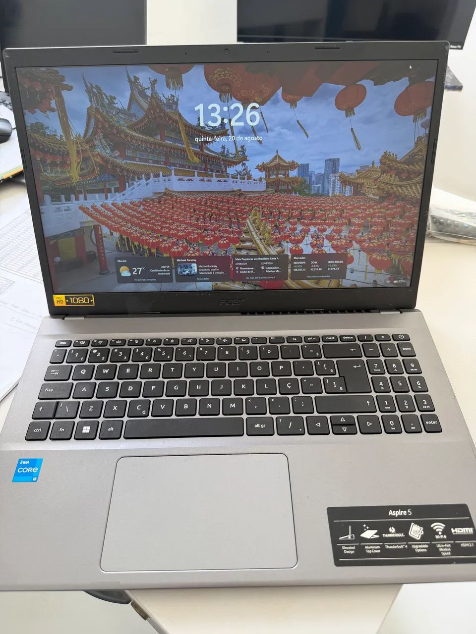 Acer Aspire 5 i5 12ª Geração | 8GB | SSD 256GB | Full HD