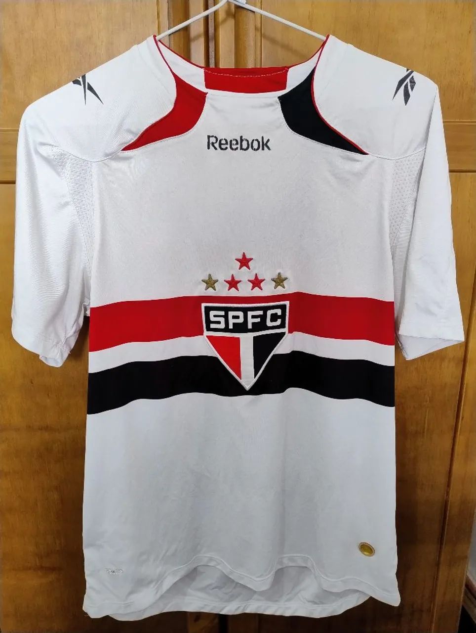 Camisa Home São Paulo F.C 2010 Reebok Original - Tamanho P, veste