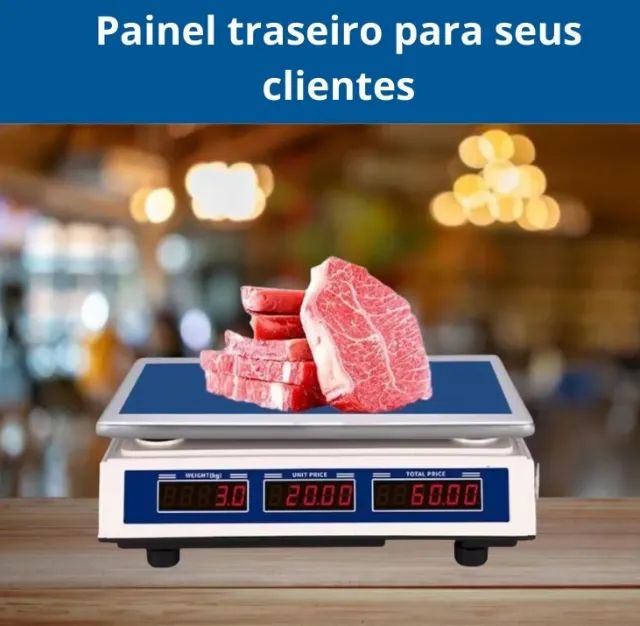 Balança Digital Comercial Até 40kg Alta Precisão Bivolt - Foto 5