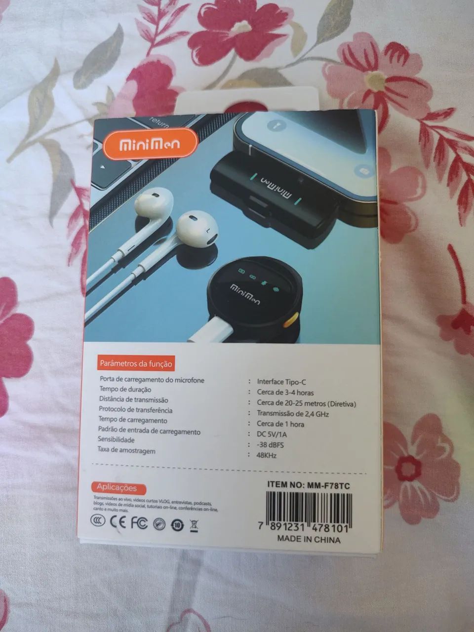 Mini microfone de lapela magnético  - Foto 3