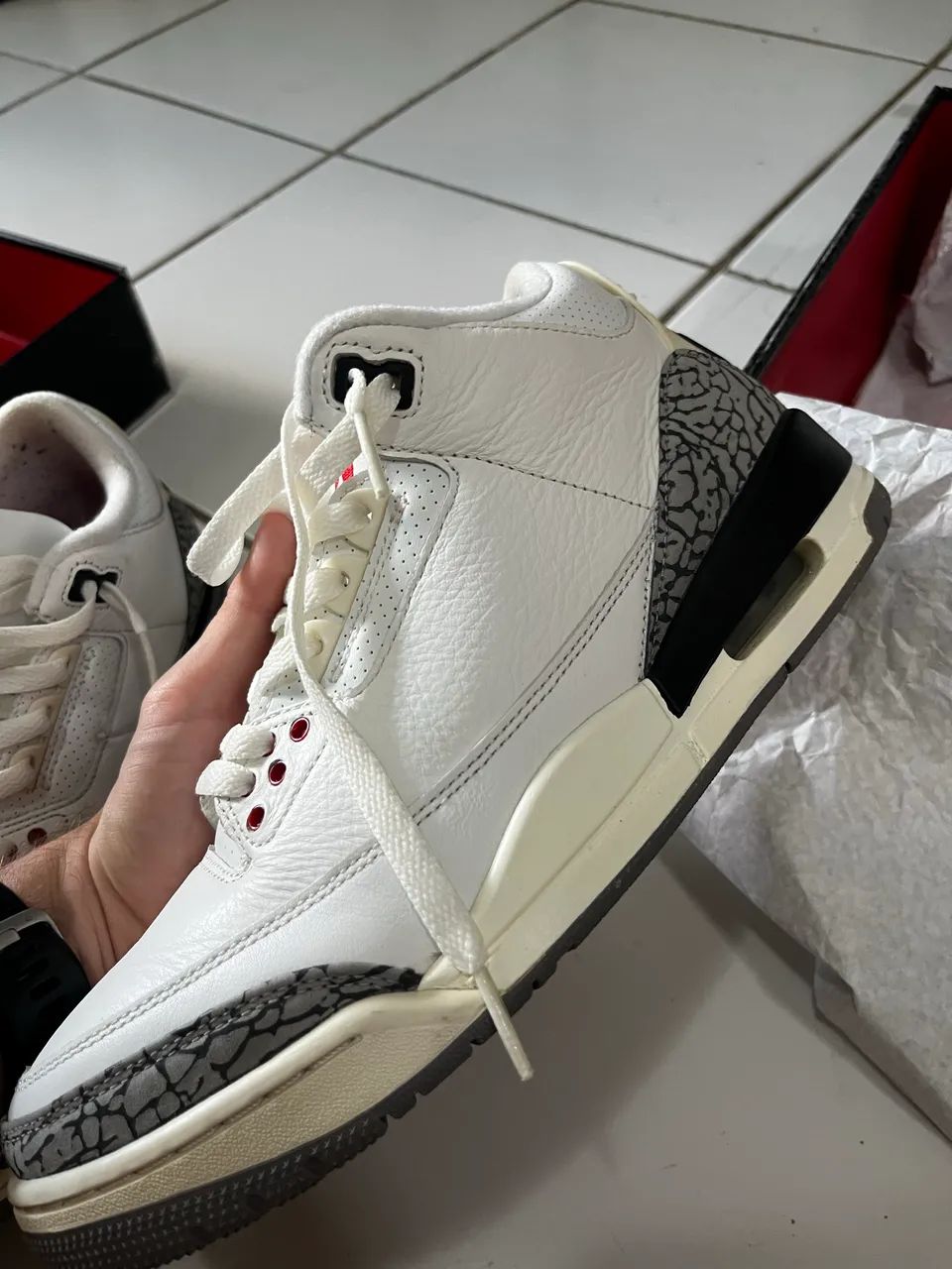 Air Jordan 3 White Cement 