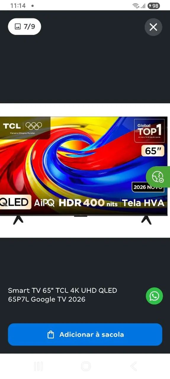 Smart TV 65 polegadas