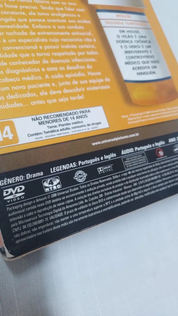 DVD Box House - Segunda Temporada - 6 Discos ( 25329 ) - Foto 4