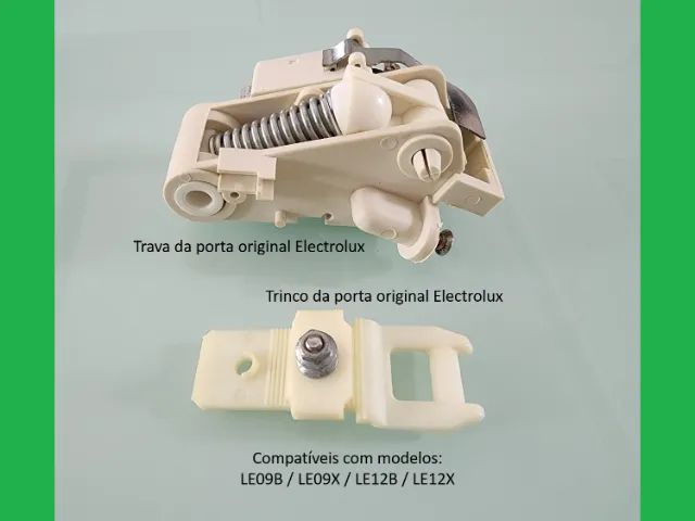 Trava e trinco da porta originais lava louças Electrolux LE09B / LE09X / LE12B / LE12X