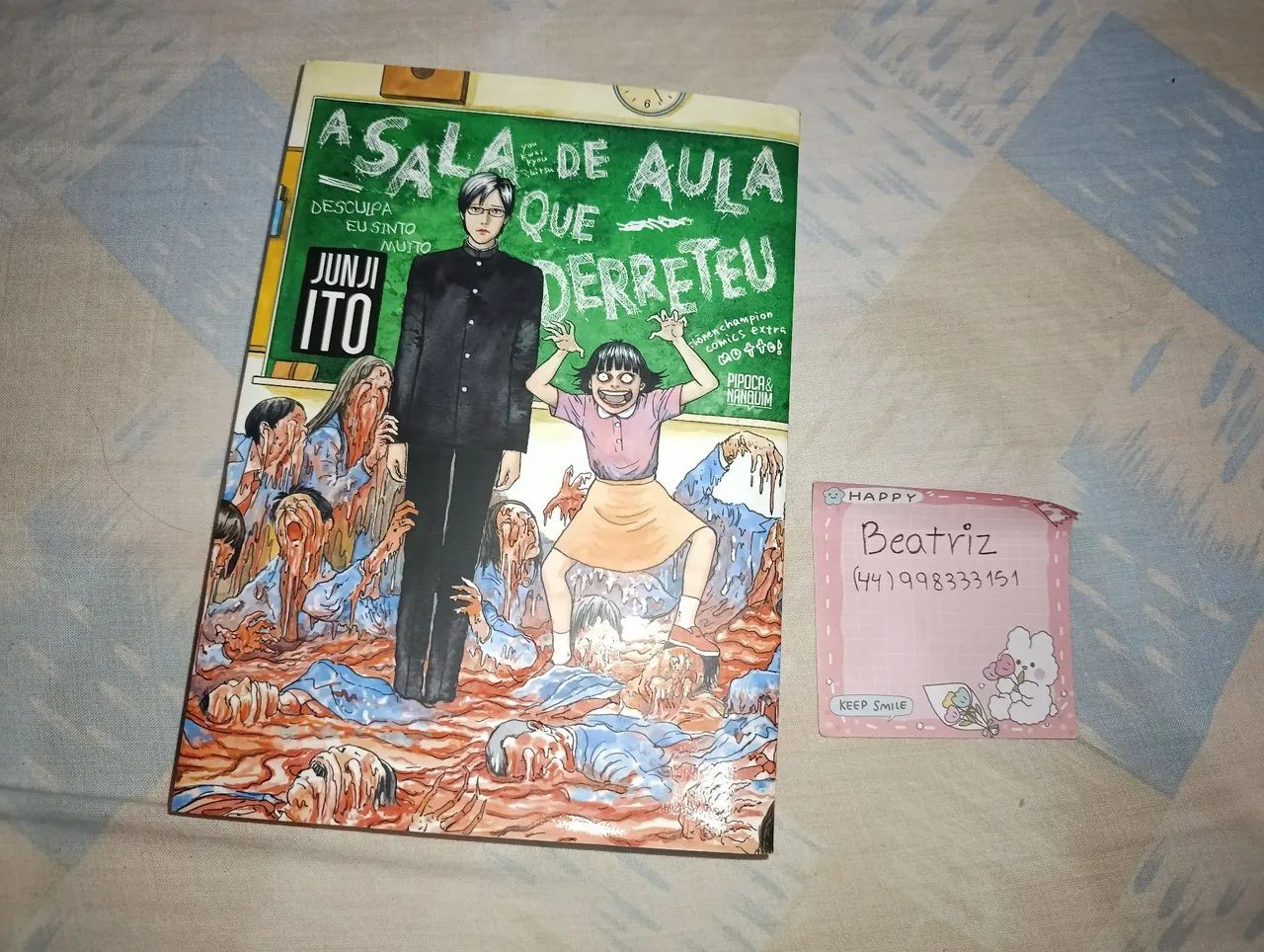 a sala de aula que derreteu mangá junji ito