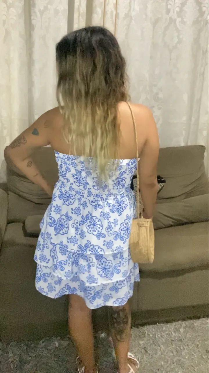 Vestido Rodado Azul - Foto 3