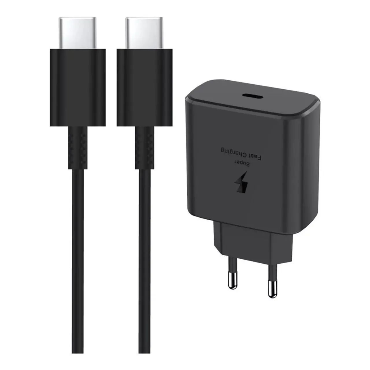Carregador 45w Samsung + cabo 1,8m