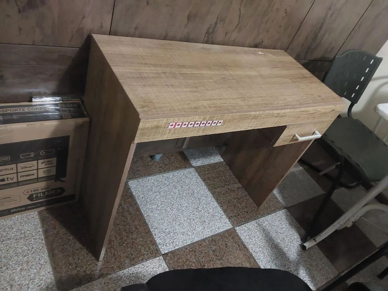 Escrivaninha Marrom usada 90CM - Foto 4