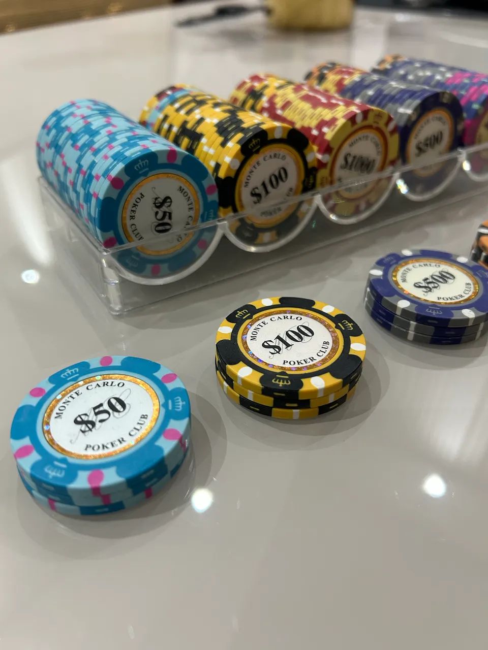 Conjunto De Fichas Poker 14gms Monte Carlo 3-tone - Foto 4