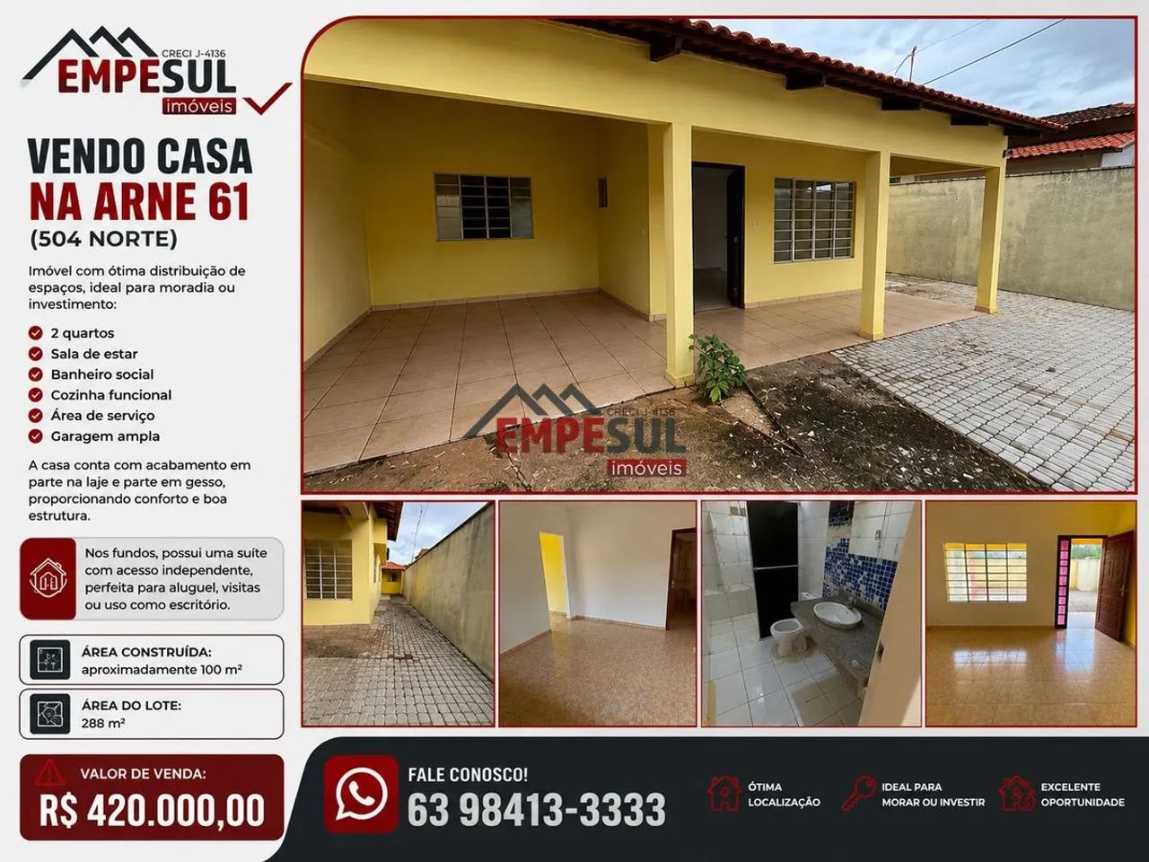 Vendo Casa na Arne 61 oportunidade
