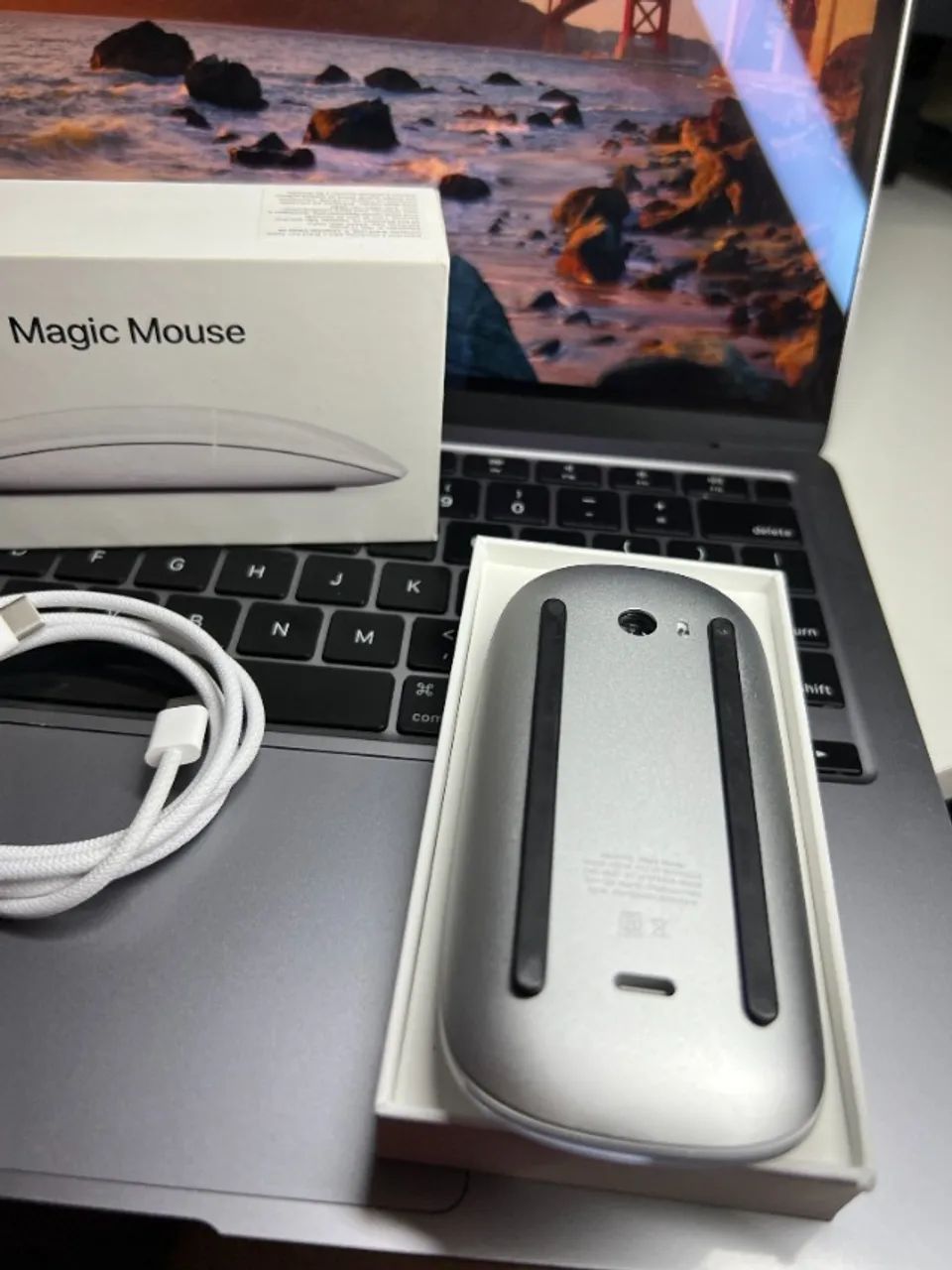 Magic Mouse Apple USB-C - A3204 - Branco - Foto 4