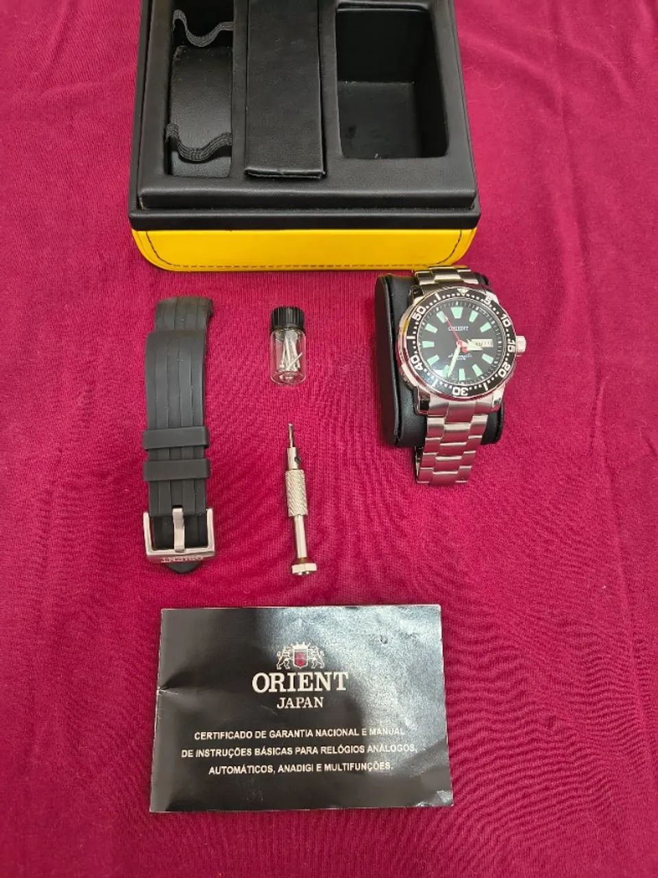 Relógio Orient Automático Poseidon 469SS039 - Sem Uso (Completo + NF) - Foto 3