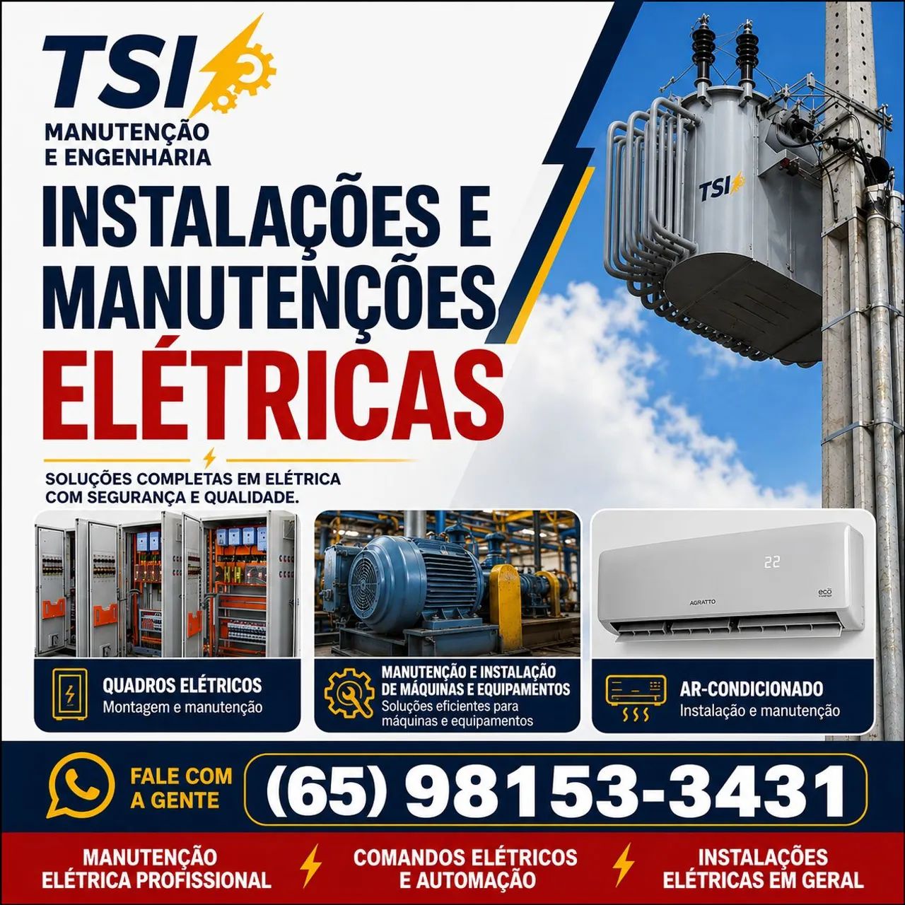 ELETRICISTA, ELÉTRICA EM GERAL, AR-CONDICIONADO