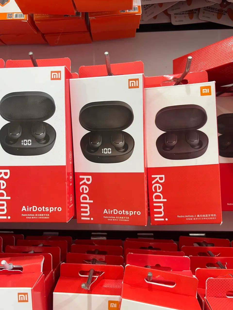 Fone ouvido Xiaomi Redmi Airdots 2 TWS Preto sem Fio Bluetooth 5.0 Gamer - Foto 2