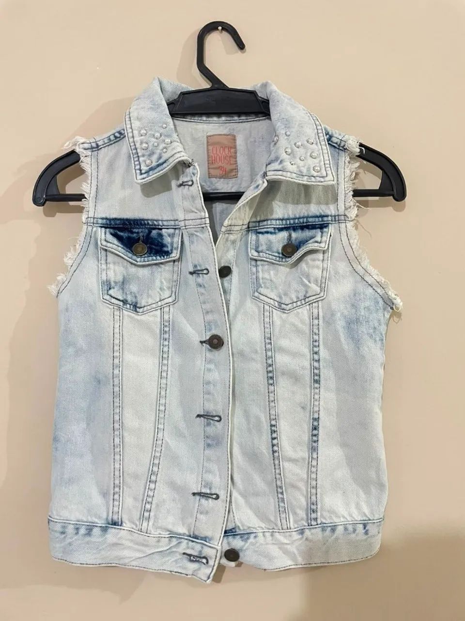 Jaqueta Jeans Clock house 