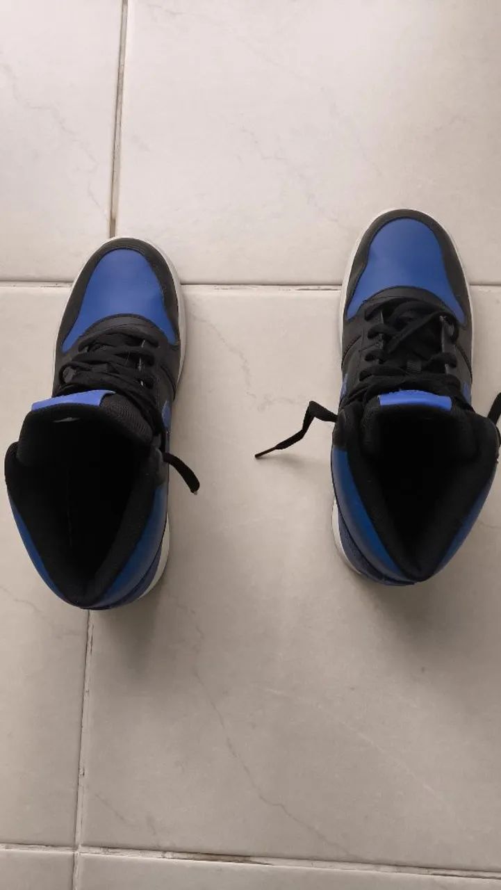 Tênis Nike Ebernon MID Black Game Royal  - Foto 2