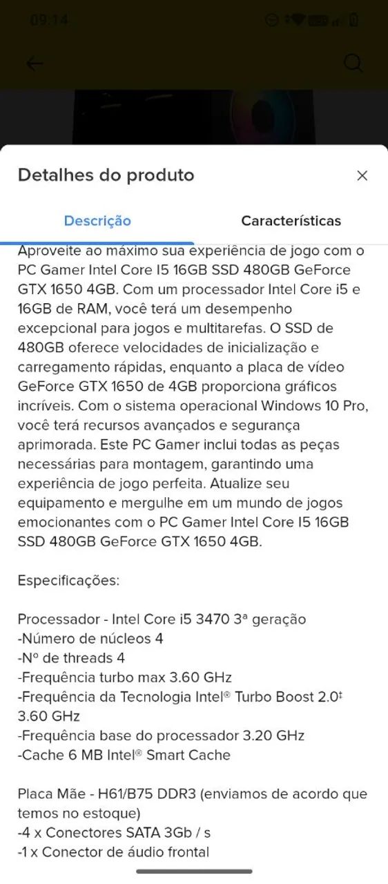 CPU Gamer, para estudo e jogos, 2 meses de uso - Foto 2