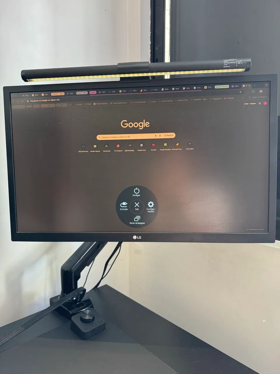 Monitor LG 24 polegadas 75hz + Braço articulado ELG